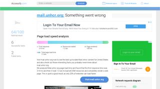 Access mail.unhcr.org. Something went wrong