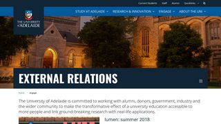 The University of Adelaide - Login - Alumni Community