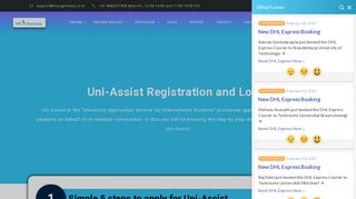 Uni Assist - Registration and Login | MS in Germany
