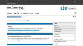 ZIV - perMail - Der Webmailer der Universität Münster