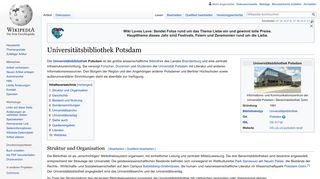Universitätsbibliothek Potsdam – Wikipedia