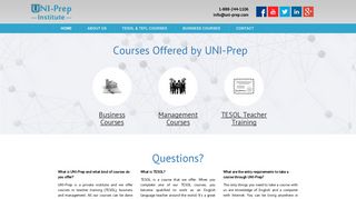 UNI-Prep Institute - TESOL, Business & Management Courses