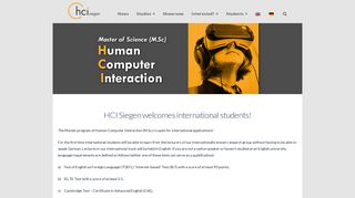 HCI Siegen | Masterprogramm in Human Computer Interaction ...