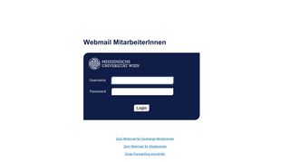 Webmail - MedUni Wien
