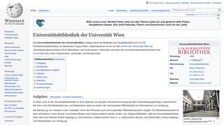 Universitätsbibliothek der Universität Wien – Wikipedia