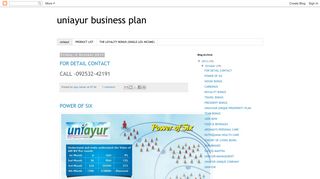 uniayur business plan