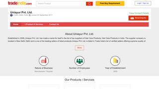 UNIAYUR PVT. LTD. in New Delhi, Delhi, India - Company Profile