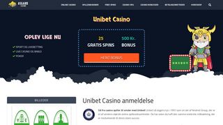 Unibet Casino Anmeldelse - Live Casino, Betting, Sport, Spil