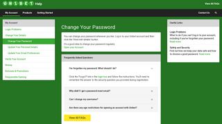 Unibet Help| How to change your Unibet password. - Unibet Australia