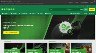 Unibet - Sports betting, Online casino games and Poker