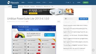 Uniblue PowerSuite Lite 2013 4.1.0.0 - Neowin