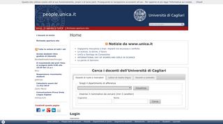 Università di Cagliari: Home - people.unica.it