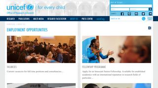 employment opportunities - UNICEF Office of Research