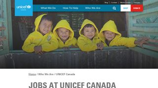 Jobs at UNICEF Canada | UNICEF Canada: For Every Child