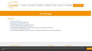 E-mail help - Unicom