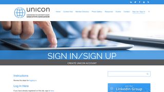 Sign In/Sign Up - UNICON