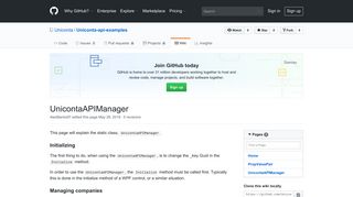 UnicontaAPIManager · Uniconta/Uniconta-api-examples Wiki · GitHub