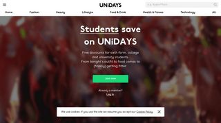 Students save on UNiDAYS