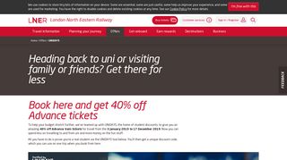 Unidays Student Discount | LNER | Formerly Virgin Trains East Coast