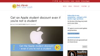 Get an Apple student discount even if you're not a student | Be Clever ...