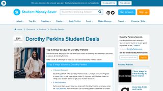 10% Dorothy Perkins Student Discount | Plus 60% Sale | Student ...