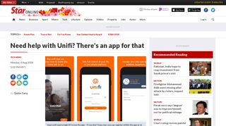 Need help with Unifi? There's an app for that - Tech News | The Star ...