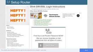 Login to Dlink DIR-850L Router - SetupRouter