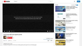 Unifi Guest WiFI and captive portal - YouTube