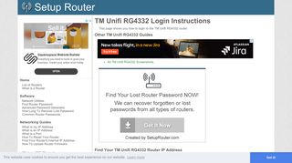 How to Login to the TM Unifi RG4332 - SetupRouter
