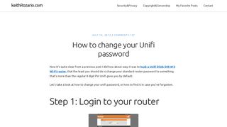 How to change Unifi Password : Step by Step Wifi password change