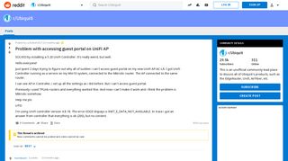 Problem with accessing guest portal on UniFi AP : Ubiquiti - Reddit