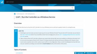 UniFi - Run the Controller as a Windows Service – Ubiquiti Networks ...