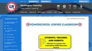 Communications / PowerSchool Unified Classroom - WTPS.org