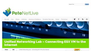 Unified Networking Lab - Connecting ESX VM to the Internet ...
