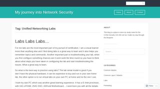 Unified Networking Labs – My journey into Network Security