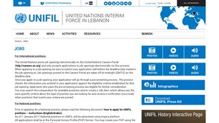 Jobs | UNIFIL - UN missions