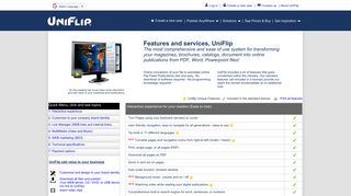 UniFlip Features, Online Flip Page publications, video and music ...