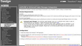 uniFLOW/Universal Login Manager Integration - therefore.net