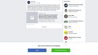 UniFocus - UniFocus has been selected by Red Robin®... | Facebook
