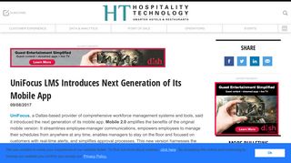 UniFocus LMS Introduces Next Generation of Its Mobile App ...