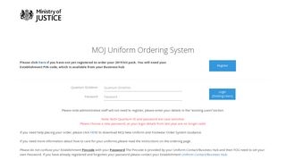 Uniform Replacement System - LOGIN