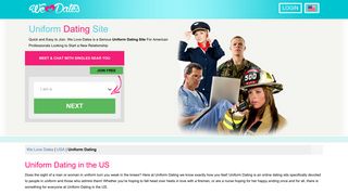 Uniform Dating in the US - Dating Site for Professionals - WeLoveDates