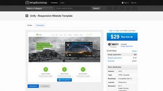 Unify - Responsive Website Template | WrapBootstrap