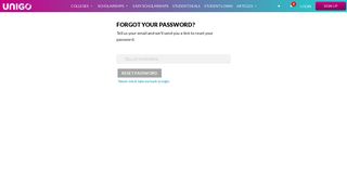 Forgot Password | Unigo