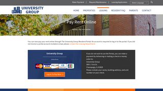 Pay Rent Online - The University Group