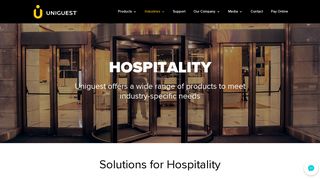 Uniguest offers a wide range of products to meet hospitality industry ...