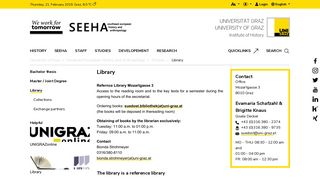 Library - Institut für Geschichte - Uni Graz