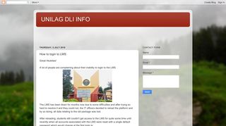 UNILAG DLI INFO: How to login to LMS