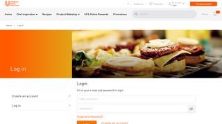 Login - Unilever Food Solutions