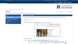 Searching for eBooks - eBooks - LibGuides at University of Melbourne